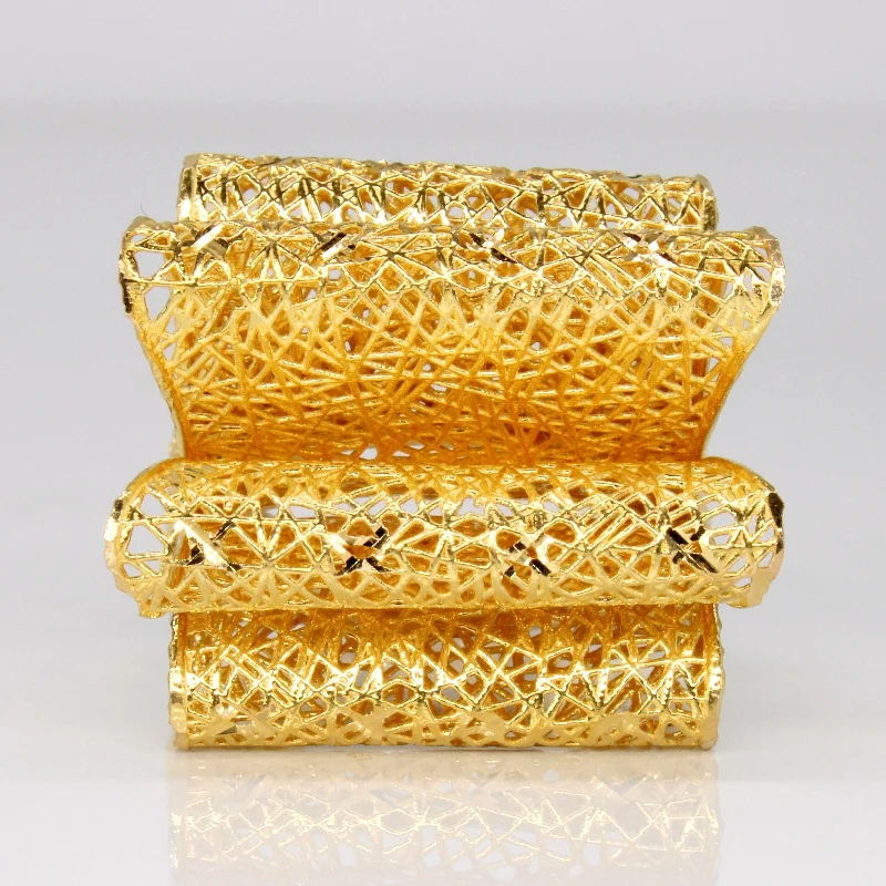 Luxury Meets Affordability – Jewelry Sale Live Now 21k Yellow Gold Lattice Ring | SZ 7.75 | Luxury Meets Affordability – Jewelry Sale Live Now 21k Yellow Gold Lattice Ring | SZ 7.75 |