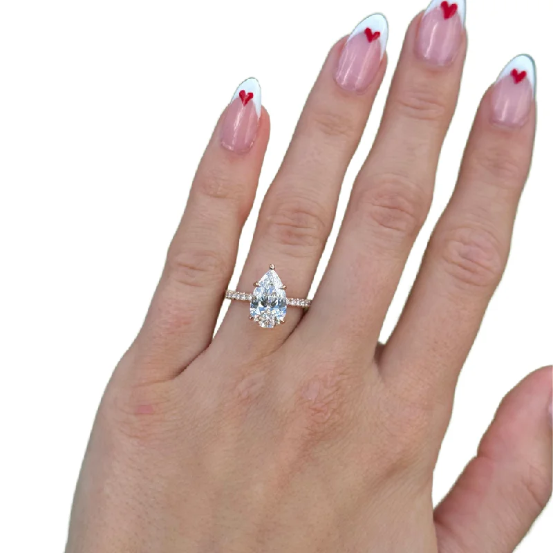 The Perfect Jewelry Piece At The Perfect Discount 3.08 Carat Pear Lab Grown Diamond Engagement Ring | Engagement Ring Wednesday The Perfect Jewelry Piece At The Perfect Discount 3.08 Carat Pear Lab Grown Diamond Engagement Ring | Engagement Ring Wednesday