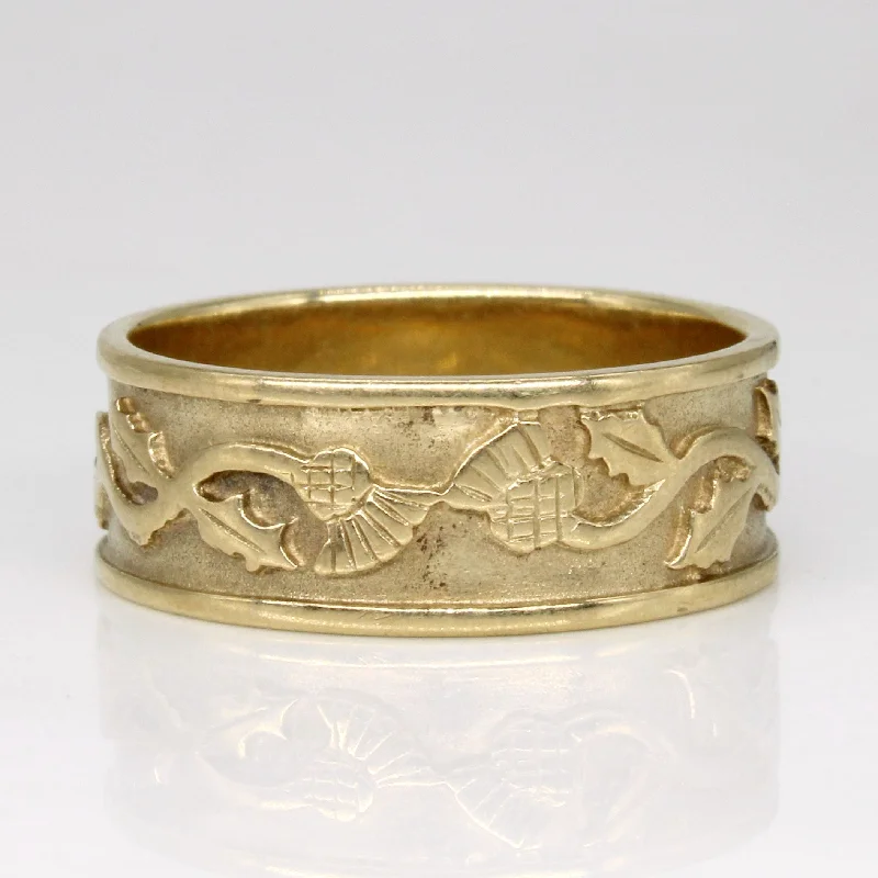 Exclusive Jewelry Bundles At Discounted Rates 1922 London Hallmarked 9k Yellow Gold Vine Ring | SZ 9.5 |