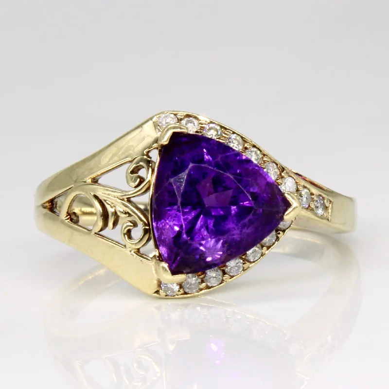 Last Chance To Grab Your Favorite Jewelry At A Discount Amethyst & Diamond Cocktail Ring | SZ 9.25 | Last Chance To Grab Your Favorite Jewelry At A Discount Amethyst & Diamond Cocktail Ring | SZ 9.25 |