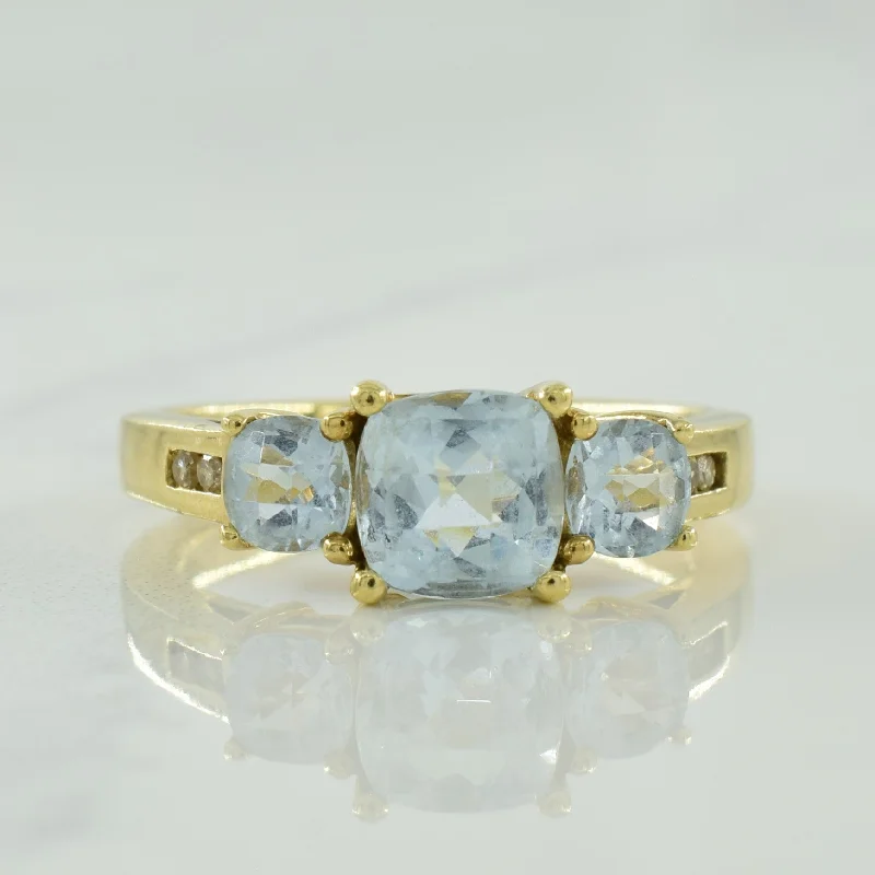 Don't Miss Out – Shop Elegant Jewelry For Less Aquamarine & Diamond Ring | 1.50ctw, 0.04ctw | SZ 6.5 | Don't Miss Out – Shop Elegant Jewelry For Less Aquamarine & Diamond Ring | 1.50ctw, 0.04ctw | SZ 6.5 |