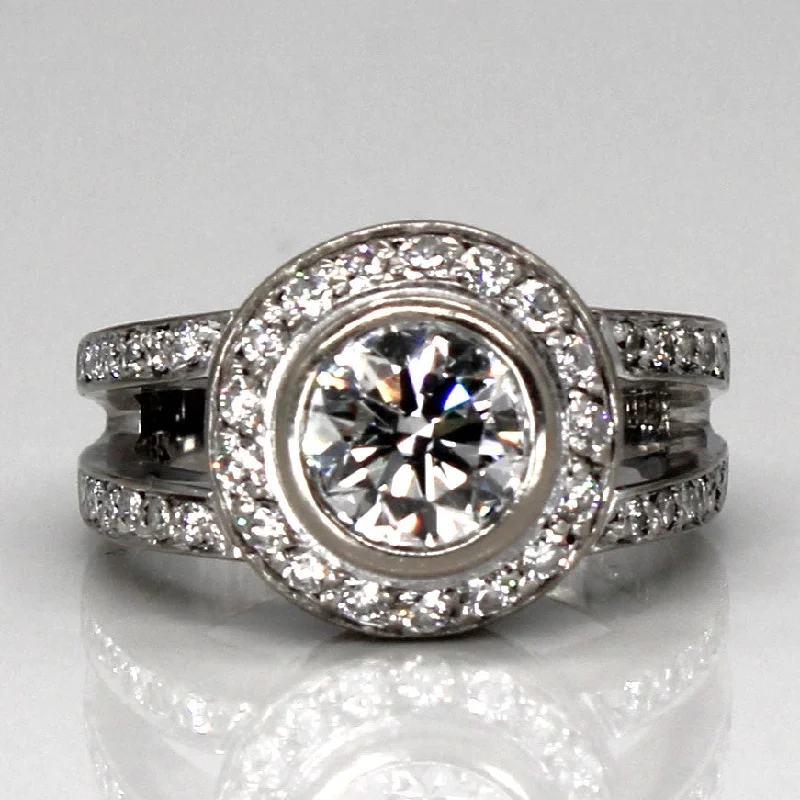 Flash Sale On Stunning Jewelry – Limited Stock Available Bezel Diamond Halo Engagement Ring | 1.99ctw VS1 G/H | SZ 6.75 | Flash Sale On Stunning Jewelry – Limited Stock Available Bezel Diamond Halo Engagement Ring | 1.99ctw VS1 G/H | SZ 6.75 |