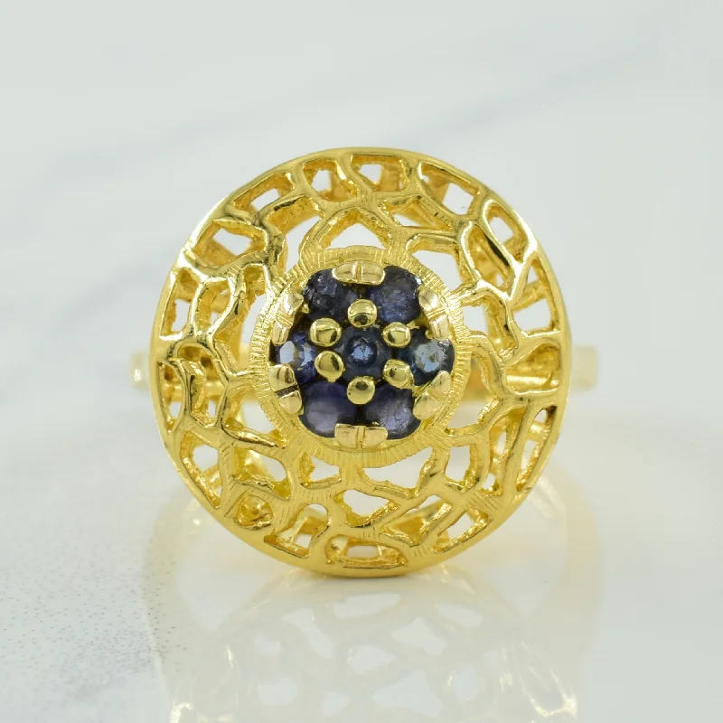 Sparkle In Style With Our Best Jewelry Deals Blue Sapphire Cocktail Ring | 0.28ctw | SZ 5.25 | Sparkle In Style With Our Best Jewelry Deals Blue Sapphire Cocktail Ring | 0.28ctw | SZ 5.25 |