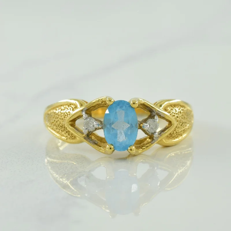 Beautiful Jewelry, Breathtaking Discounts – Hurry In Blue Topaz & Diamond Ring | 0.43ct, 0.04ctw | SZ 6 | Beautiful Jewelry, Breathtaking Discounts – Hurry In Blue Topaz & Diamond Ring | 0.43ct, 0.04ctw | SZ 6 |