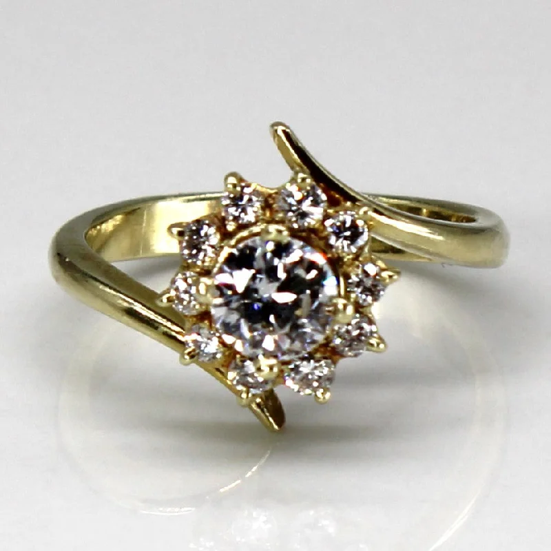 Dainty And Elegant Jewelry Now At Reduced Prices Bypass Cluster Diamond Ring | 0.65ctw | SZ 4.5 | Dainty And Elegant Jewelry Now At Reduced Prices Bypass Cluster Diamond Ring | 0.65ctw | SZ 4.5 |