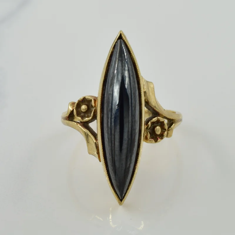 Premium Jewelry, Premium Discounts – Act Fast Bypass Hematite Ring | 5.00ct | SZ 6.75 |