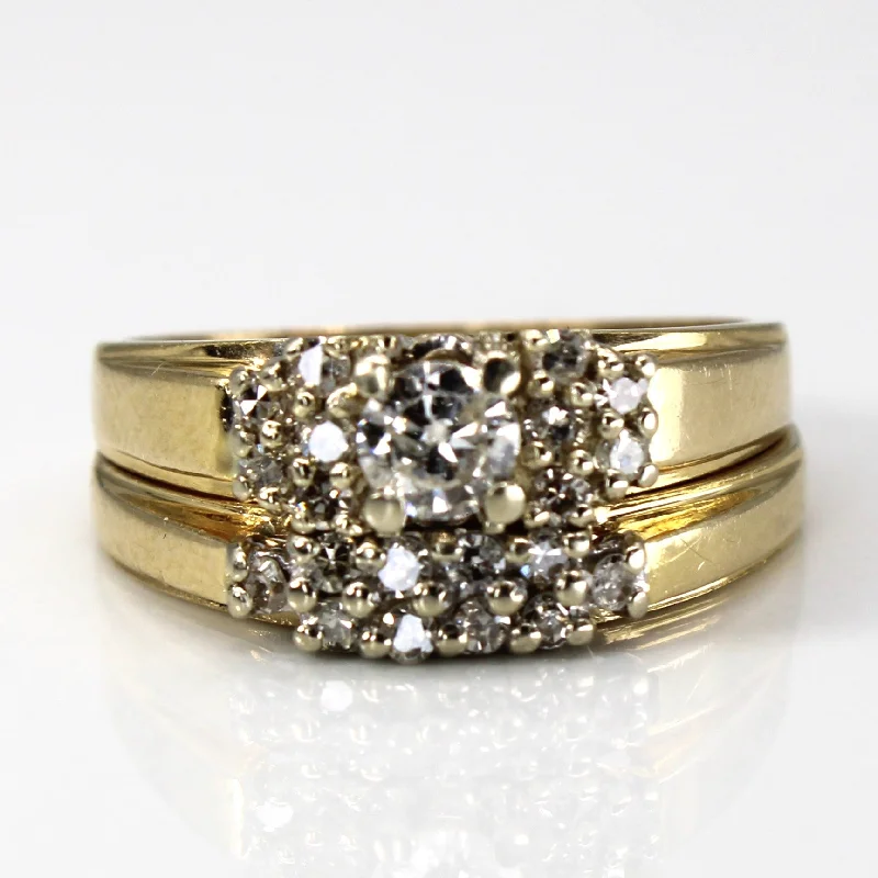 Upgrade Your Jewelry Collection For Less Cluster Diamond Engagement Ring Set | 0.51ctw | SZ 5.5 | Upgrade Your Jewelry Collection For Less Cluster Diamond Engagement Ring Set | 0.51ctw | SZ 5.5 |