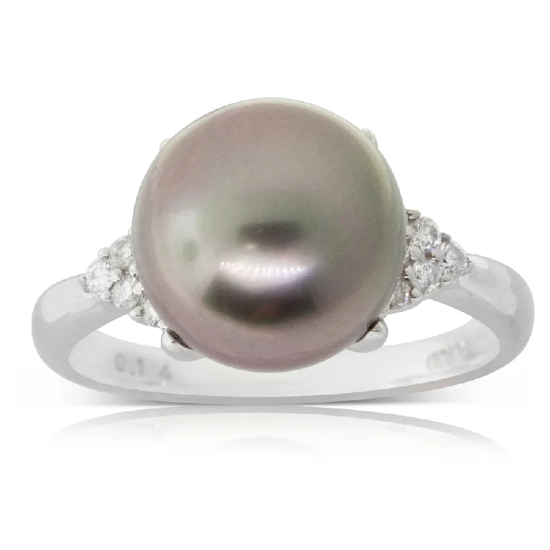 Bold And Beautiful Jewelry Now At Irresistible Prices Deja Vu Platinum Black Pearl & Diamond Ring Bold And Beautiful Jewelry Now At Irresistible Prices Deja Vu Platinum Black Pearl & Diamond Ring