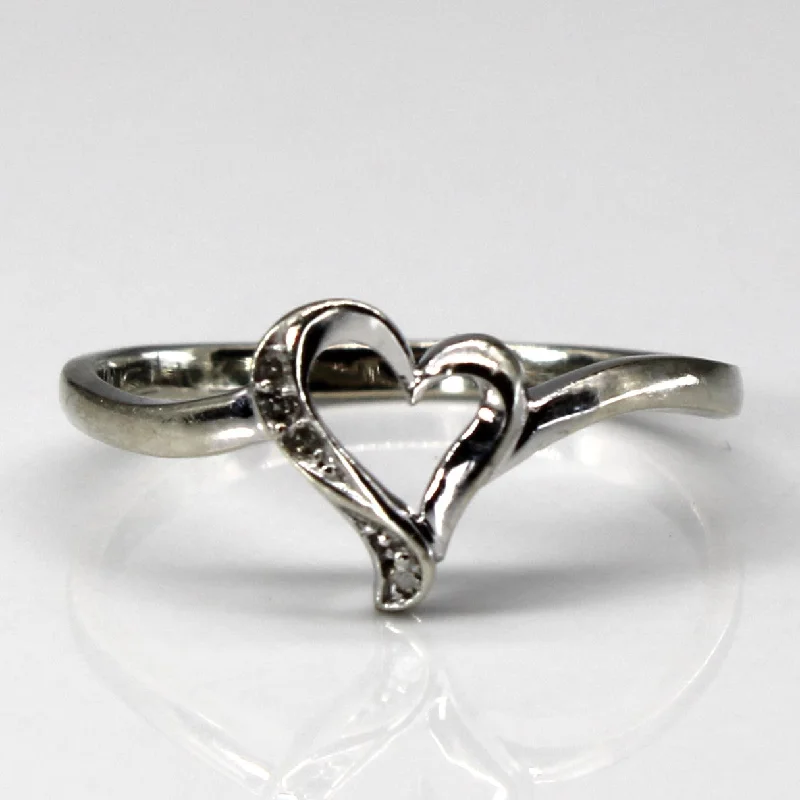 Elegant Jewelry Pieces At Unbelievable Prices Diamond Heart Ring | 0.02ctw | SZ 7.75 | Elegant Jewelry Pieces At Unbelievable Prices Diamond Heart Ring | 0.02ctw | SZ 7.75 |