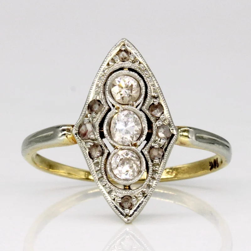 Luxury Meets Affordability – Jewelry Sale Now Live Vintage Three Old Cut Diamond Ring | 0.25ctw | SZ 5.75 | Luxury Meets Affordability – Jewelry Sale Now Live Vintage Three Old Cut Diamond Ring | 0.25ctw | SZ 5.75 |