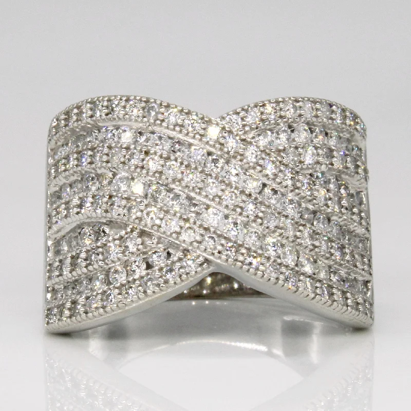 Limited-Stock Jewelry Clearance – Grab Your Favorites Now Diamond Waterfall Ring | 1.00ctw | SZ 6.25 |