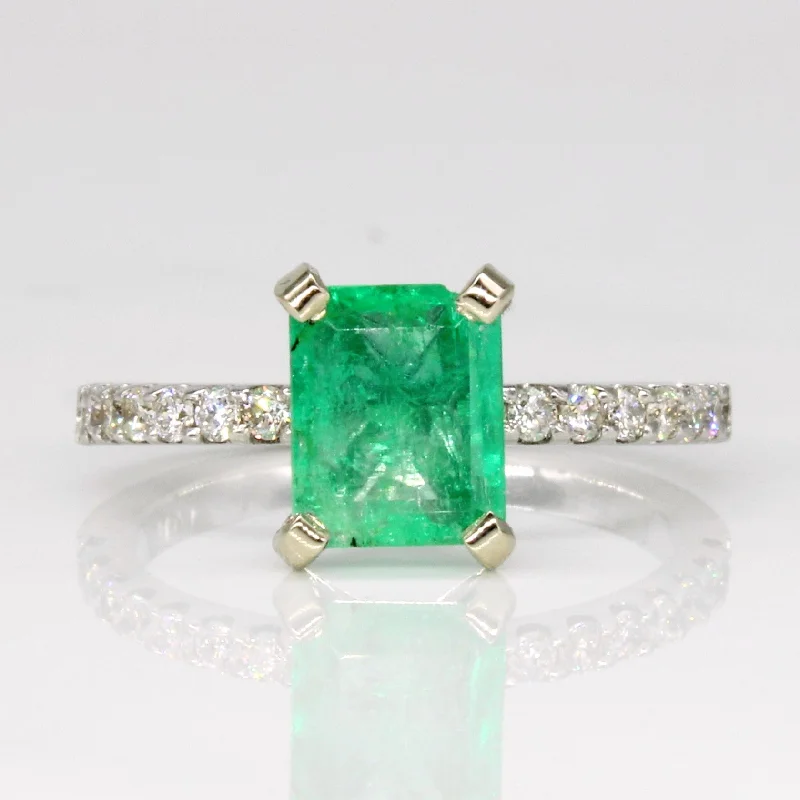 Trending Jewelry Styles Now At Limited-Time Discounts Emerald & Diamond Ring | 1.35ct, 0.30ctw | SZ 6.25 |