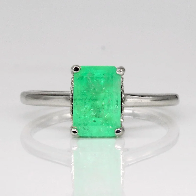 Grab Your Favorite Jewelry At The Lowest Prices Emerald & Diamond Ring | 1.45ct, 0.10ctw | SZ 6.25 |