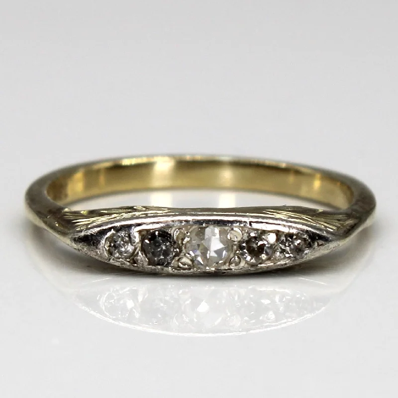 Fashion-Forward Jewelry At Exclusive Discounts Five Stone Diamond Ring | SZ 4.75 |