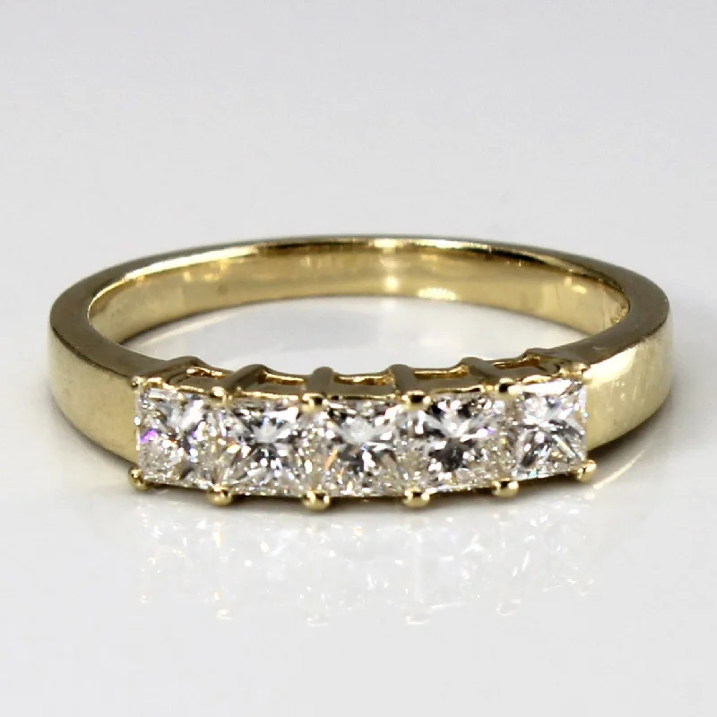 Stunning Jewelry Pieces At The Lowest Prices Ever Five Stone Princess Diamond Ring | 1.00ctw | SZ 7.5 | Stunning Jewelry Pieces At The Lowest Prices Ever Five Stone Princess Diamond Ring | 1.00ctw | SZ 7.5 |