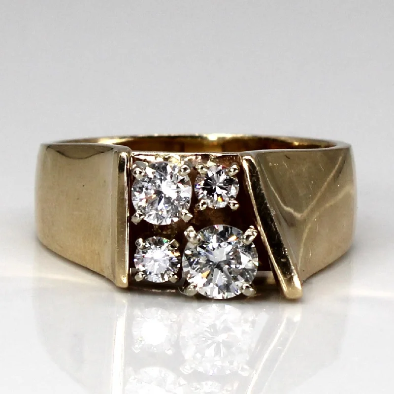 Unbeatable Offers On Luxury And Everyday Jewelry Four Stone Diamond Ring | 1.20ct I1 F/G | SZ 11 | Unbeatable Offers On Luxury And Everyday Jewelry Four Stone Diamond Ring | 1.20ct I1 F/G | SZ 11 |