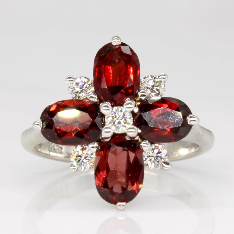 The Biggest Jewelry Sale Of The Year Is Here Garnet & Diamond Cocktail Ring | 2.00ctw, 0.25ctw | SZ 4.5 | The Biggest Jewelry Sale Of The Year Is Here Garnet & Diamond Cocktail Ring | 2.00ctw, 0.25ctw | SZ 4.5 |