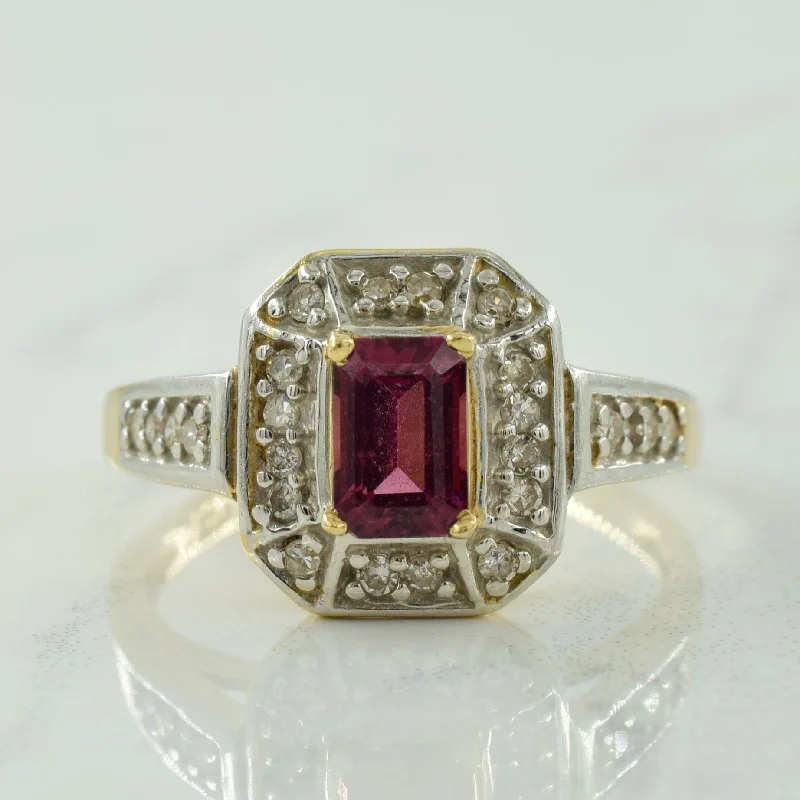 Adjustable Charm Bracelets For A Perfect Fit Garnet & Diamond Halo Ring | 0.70ct, 0.15ctw | SZ 8 | Adjustable Charm Bracelets For A Perfect Fit Garnet & Diamond Halo Ring | 0.70ct, 0.15ctw | SZ 8 |