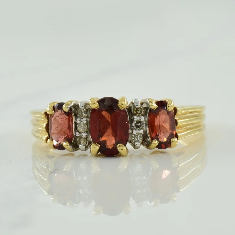Affordable Glamour – Must-Have Jewelry At Special Rates Garnet & Diamond Ring | 1.50ctw, 0.04ctw | SZ 7 | Affordable Glamour – Must-Have Jewelry At Special Rates Garnet & Diamond Ring | 1.50ctw, 0.04ctw | SZ 7 |