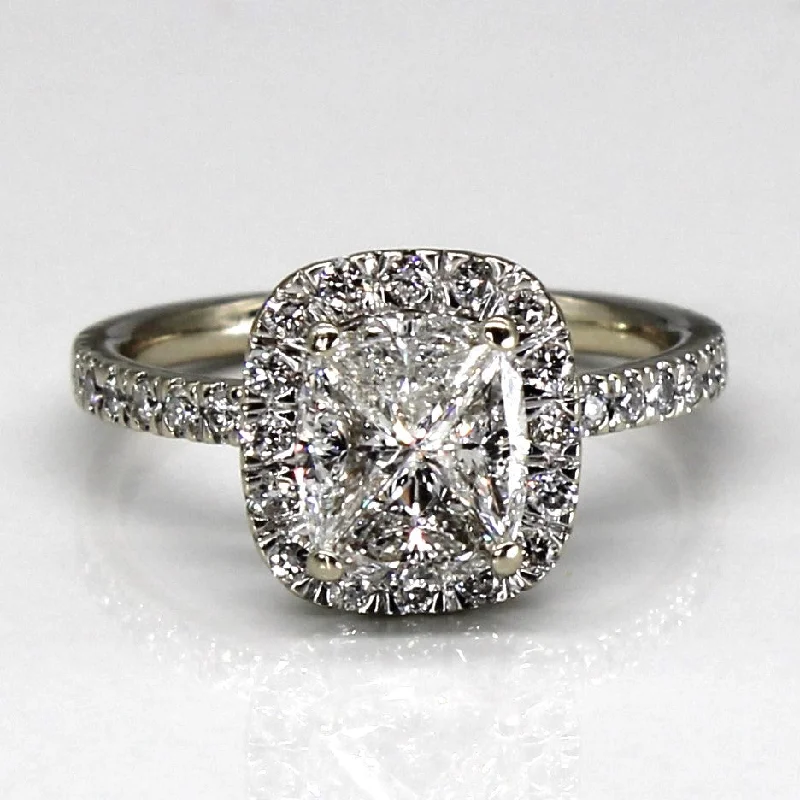 Shine Without Limits – Jewelry Sale Happening Now Halo Trilliant Diamond 14k Ring | 1.76ctw | SZ 7 | Shine Without Limits – Jewelry Sale Happening Now Halo Trilliant Diamond 14k Ring | 1.76ctw | SZ 7 |