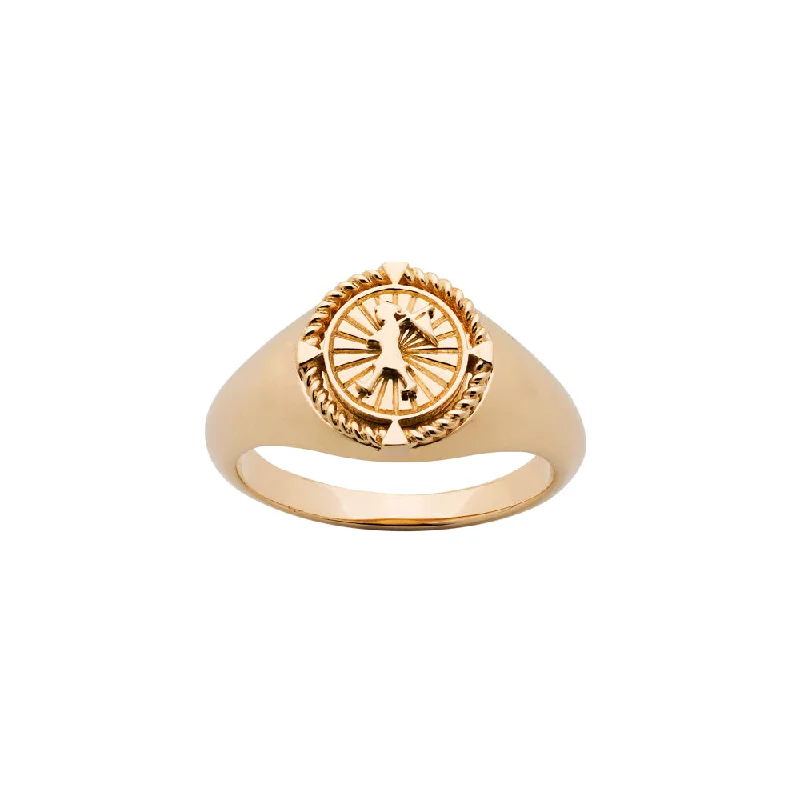 Grab Your Favorite Jewelry At The Lowest Prices Karen Walker Voyager Signet Ring - 9ct Yellow Gold Grab Your Favorite Jewelry At The Lowest Prices Karen Walker Voyager Signet Ring - 9ct Yellow Gold