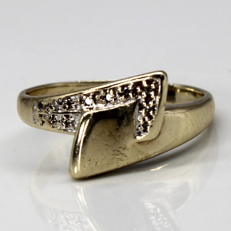 Personalized Jewelry Sale – Meaningful Gifts At Great Prices Offset Cluster Diamond Ring | 0.04ctw | SZ 8 |