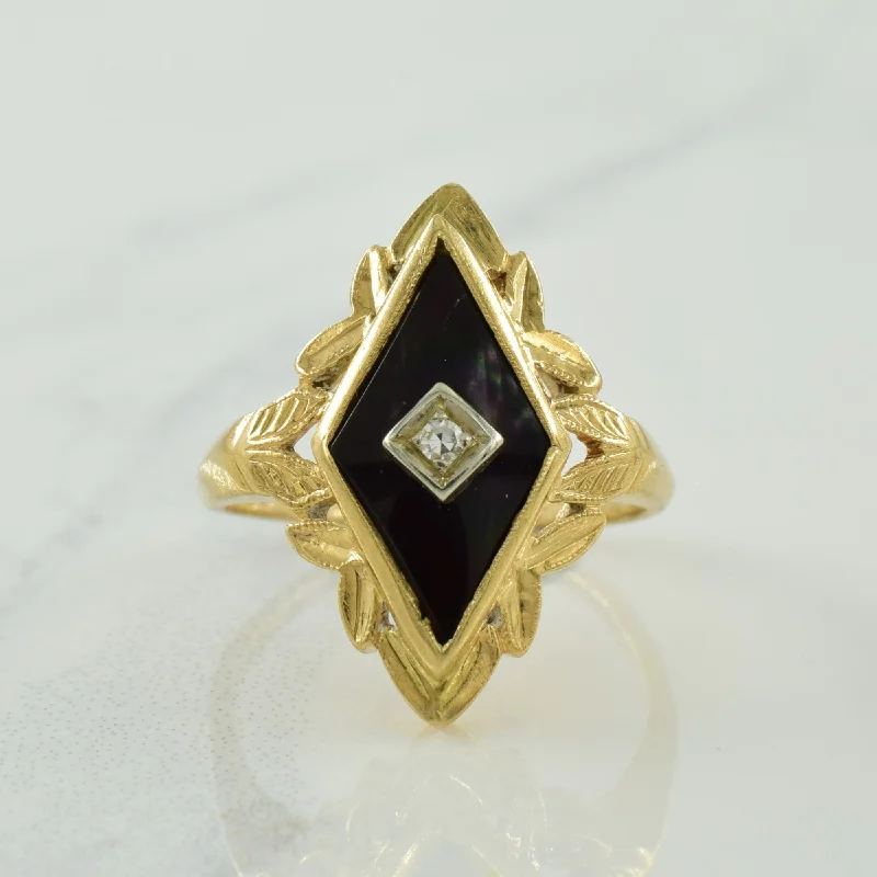Dazzling Deals On Necklaces, Bracelets, And More Onyx & Diamond Ring | 1.50ct, 0.0.02ct | SZ 5 | Dazzling Deals On Necklaces, Bracelets, And More Onyx & Diamond Ring | 1.50ct, 0.0.02ct | SZ 5 |