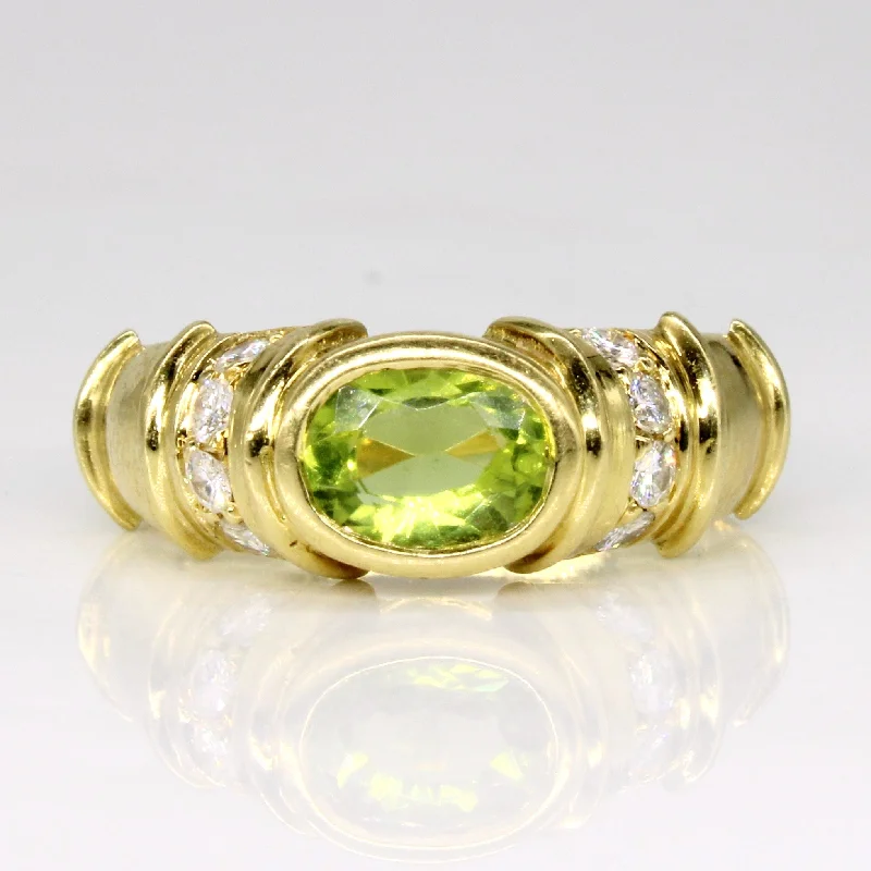 Unique Jewelry For Less – Shop The Sale Now Peridot & Diamond Cocktail Ring | 0.70ct, 0.24ctw | SZ 7.25 | Unique Jewelry For Less – Shop The Sale Now Peridot & Diamond Cocktail Ring | 0.70ct, 0.24ctw | SZ 7.25 |