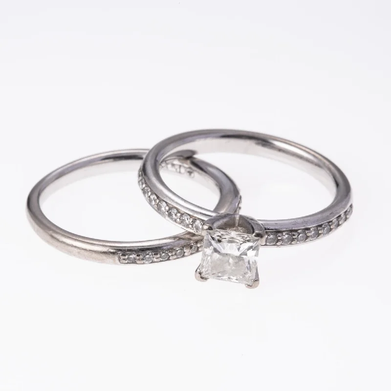 Last Chance To Shop High-End Jewelry At Markdown Prices Platinum and 18K White Gold Hand Assembled Diamond Ring | 0.99 ctw | SZ 5.25 | Last Chance To Shop High-End Jewelry At Markdown Prices Platinum and 18K White Gold Hand Assembled Diamond Ring | 0.99 ctw | SZ 5.25 |