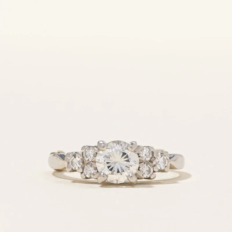 Affordable Elegance – Premium Jewelry At Special Prices Platinum Diamond Ring | 0.90 ctw | SZ 5 |