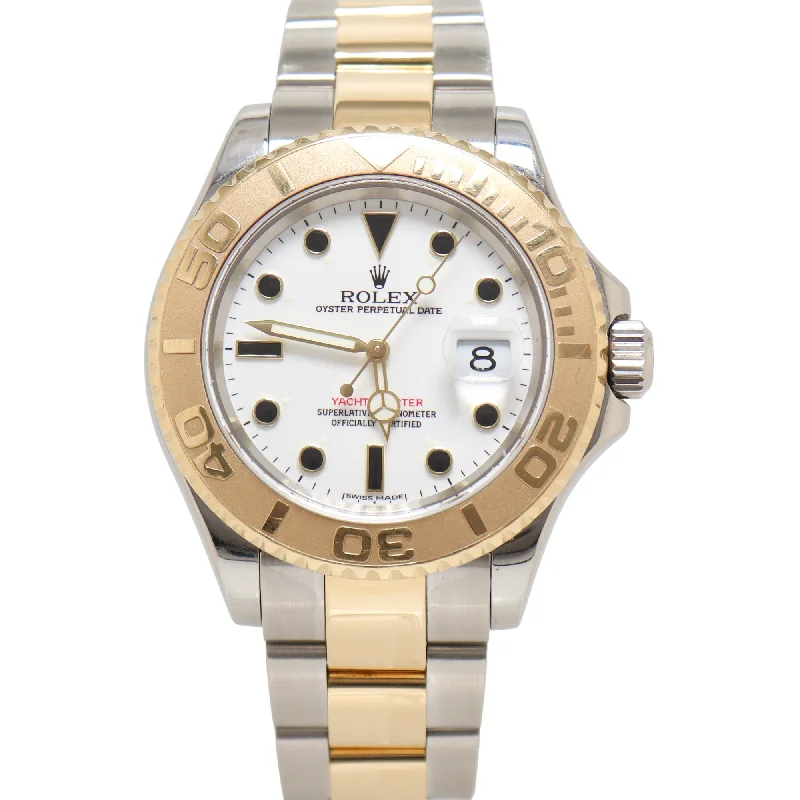 Last Chance To Shop High-End Jewelry At Markdown Prices Rolex Yacht Master Two Tone Yellow Gold & Steel 40mm White Reference #: 16623 Last Chance To Shop High-End Jewelry At Markdown Prices Rolex Yacht Master Two Tone Yellow Gold & Steel 40mm White Reference #: 16623