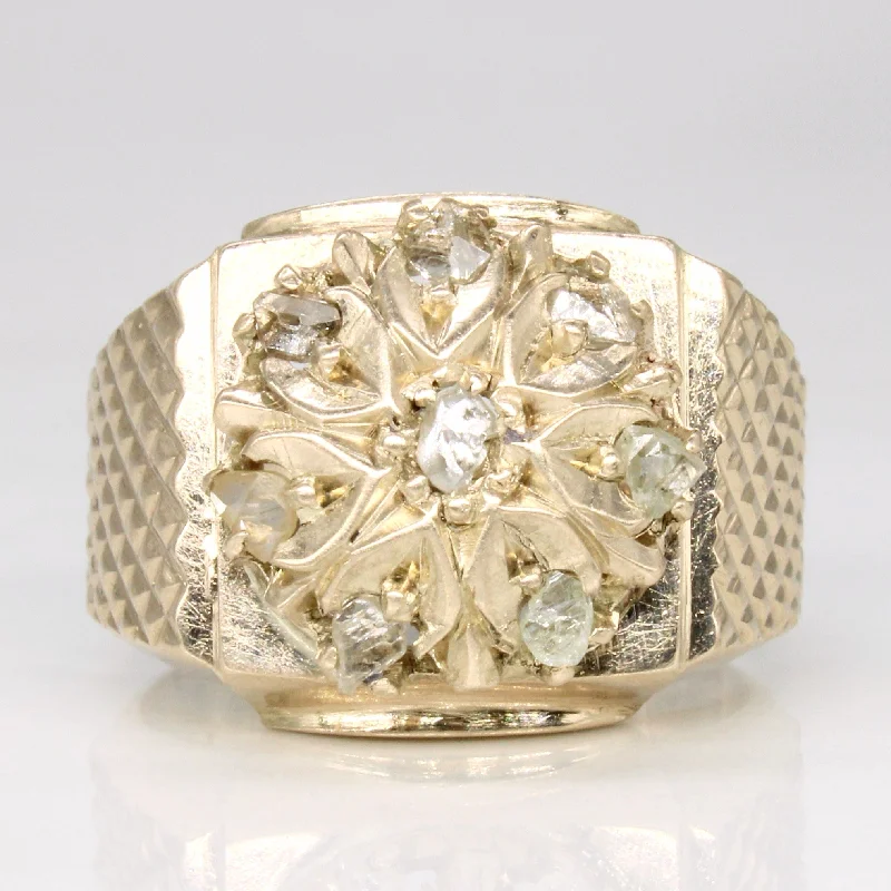 Fine Jewelry, Limited-Time Offers Available Rough & Point Cut Diamond Ring | 0.40ctw | SZ 7.5 | Fine Jewelry, Limited-Time Offers Available Rough & Point Cut Diamond Ring | 0.40ctw | SZ 7.5 |