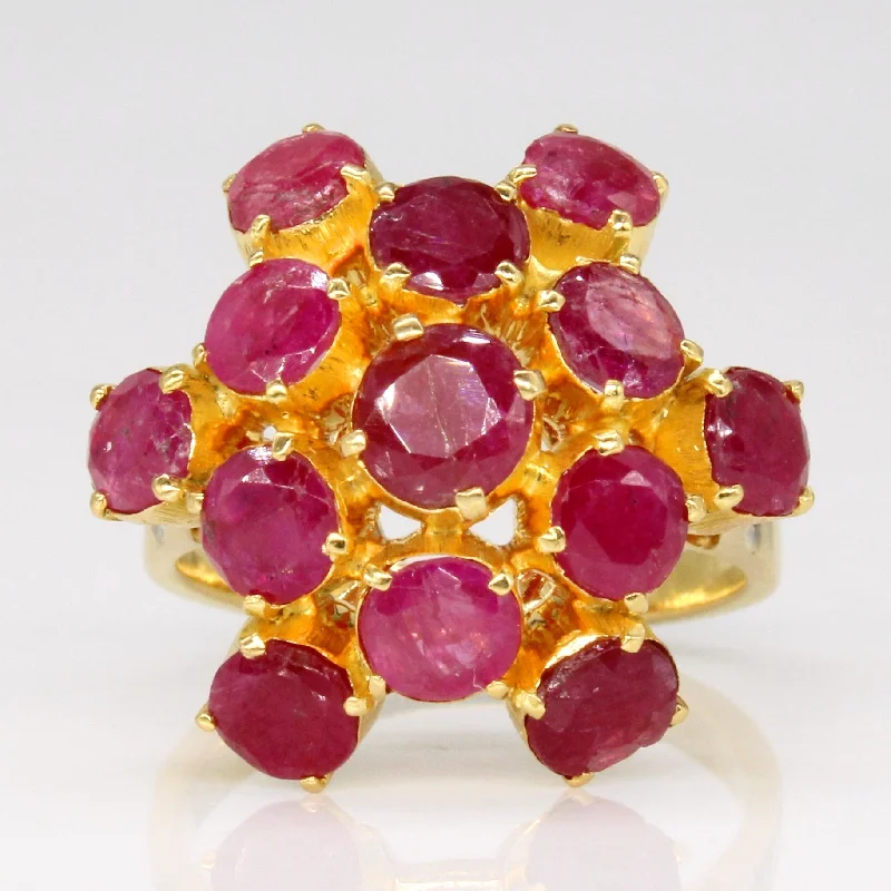Your Dream Jewelry At Dream Prices Ruby Cocktail Ring | 3.00ctw | SZ 5 |