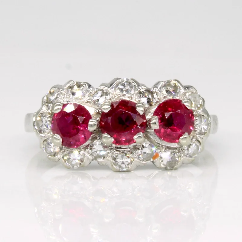 Get Your Favorite Jewelry At The Best Price Ruby & Diamond Cocktail Ring | 0.69ctw, 0.32ctw | SZ 3.5 | Get Your Favorite Jewelry At The Best Price Ruby & Diamond Cocktail Ring | 0.69ctw, 0.32ctw | SZ 3.5 |