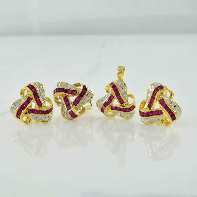 Sparkle More For Less – Jewelry Sale Happening Now Ruby & Diamond Jewelry Suite | 4.50ctw, 0.30ctw | SZ 4 | Sparkle More For Less – Jewelry Sale Happening Now Ruby & Diamond Jewelry Suite | 4.50ctw, 0.30ctw | SZ 4 |