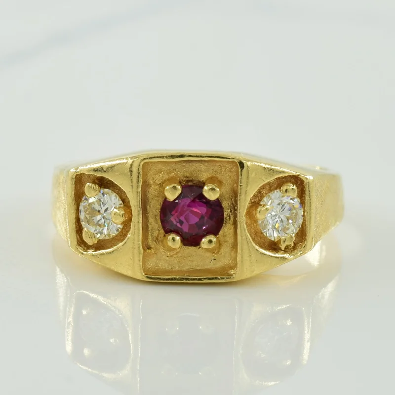 Discounted Luxury Jewelry – Shine Without The Splurge Ruby & Diamond Ring | 0.40ct, 0.30ctw | SZ 7.25 | Discounted Luxury Jewelry – Shine Without The Splurge Ruby & Diamond Ring | 0.40ct, 0.30ctw | SZ 7.25 |