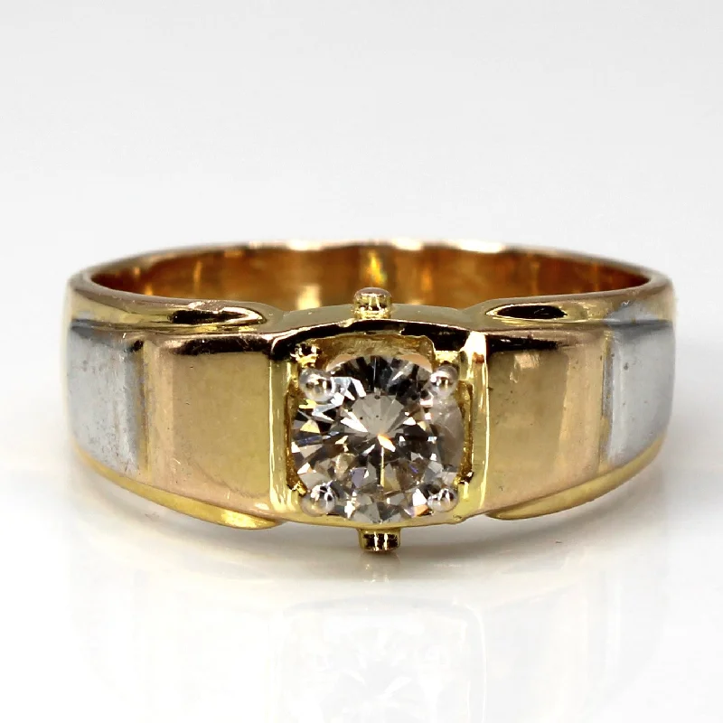 Waterproof Stainless Steel Jewelry For Lasting Beauty Solitaire Diamond Gold Ring | 0.79ct I2 M/N | SZ 11 | Waterproof Stainless Steel Jewelry For Lasting Beauty Solitaire Diamond Gold Ring | 0.79ct I2 M/N | SZ 11 |