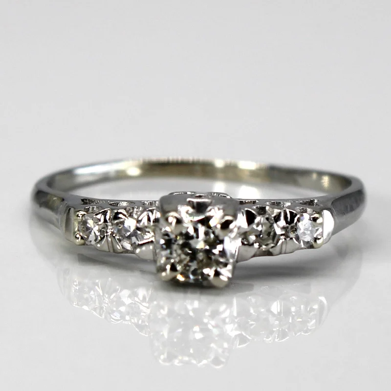 Trending Jewelry Now At Unbeatable Prices Solitaire with Accents Diamond Ring | 0.31ctw | SZ 7.25 | Trending Jewelry Now At Unbeatable Prices Solitaire with Accents Diamond Ring | 0.31ctw | SZ 7.25 |