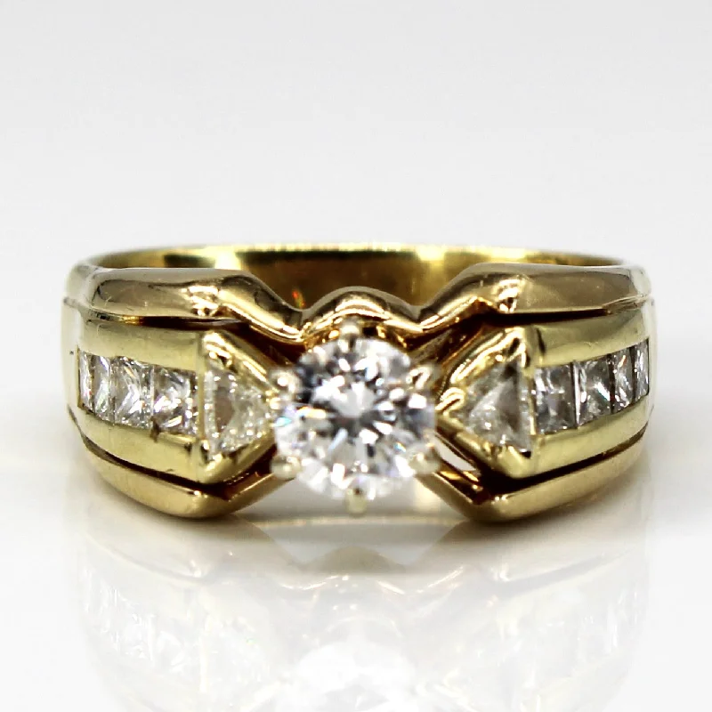 Get The Jewelry You Love At A Price You Love Solitaire with Accents Diamond Ring | 1.00ctw | SZ 6 | Get The Jewelry You Love At A Price You Love Solitaire with Accents Diamond Ring | 1.00ctw | SZ 6 |