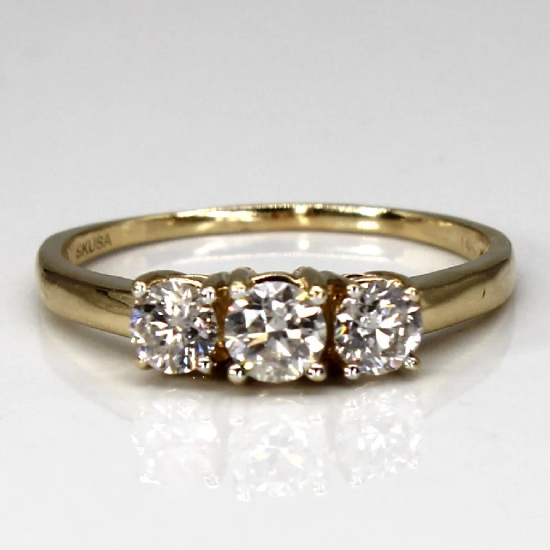 Must-Have Jewelry At Unbelievable Discounts Three Stone Diamond Engagement Ring | 0.85ctw | SZ 10 | Must-Have Jewelry At Unbelievable Discounts Three Stone Diamond Engagement Ring | 0.85ctw | SZ 10 |
