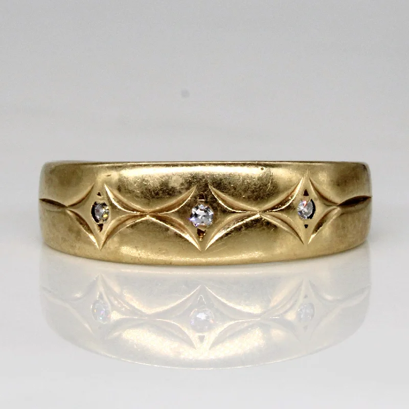 Shop Dazzling Jewelry At The Best Prices Three Stone Diamond Ring | 0.03ctw | SZ 9.5 |