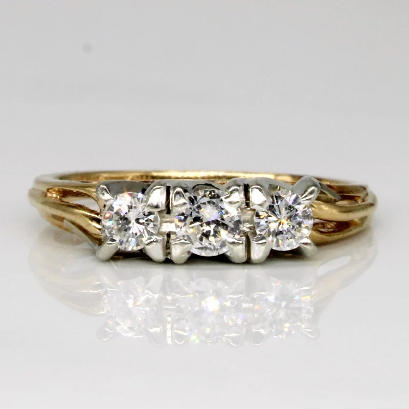Shop Dazzling Jewelry With Special Promotional Discounts Three Stone Diamond Ring | 0.36ctw | SZ 5.5 |