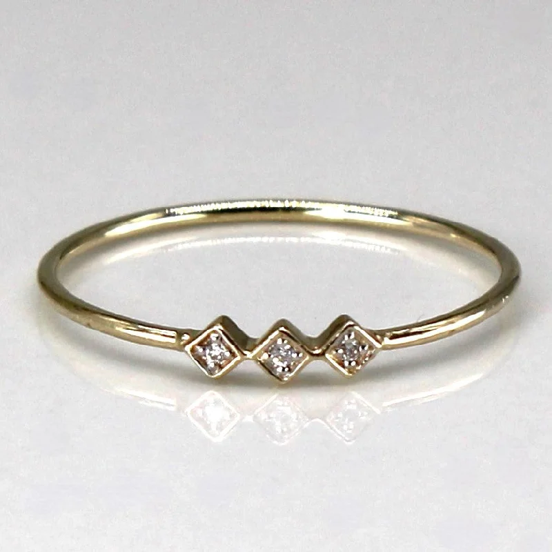 Exclusive Savings On Timeless Jewelry Pieces Three Stone Diamond Ring | 0.02ctw | SZ 6.75 | Exclusive Savings On Timeless Jewelry Pieces Three Stone Diamond Ring | 0.02ctw | SZ 6.75 |