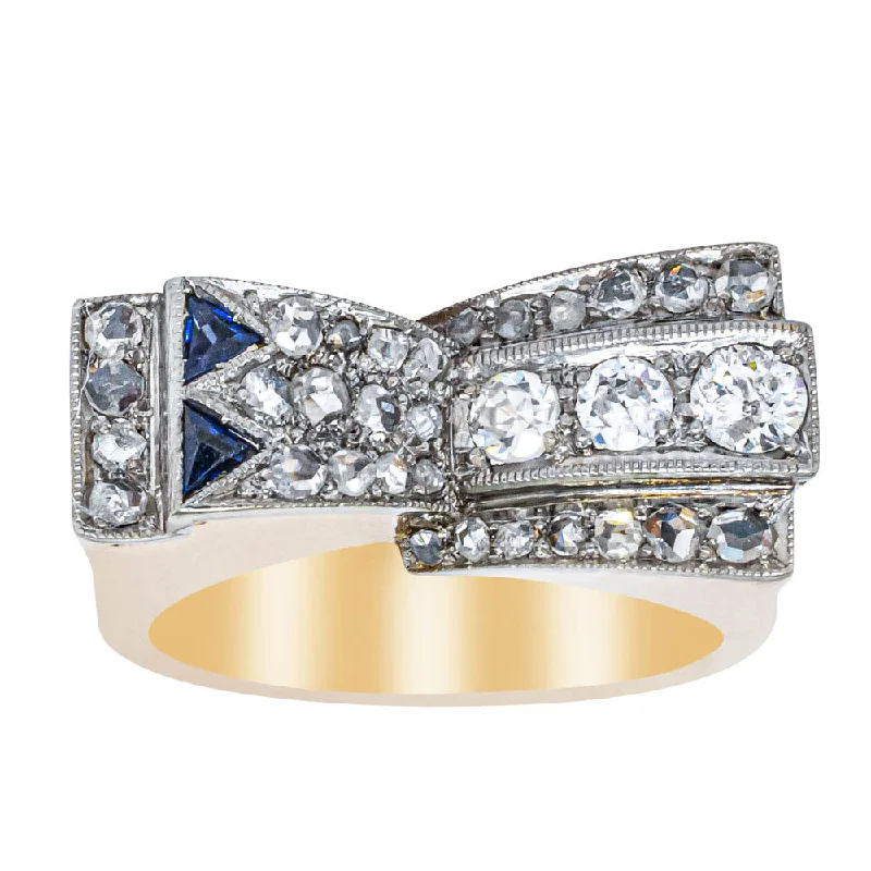 Get Your Favorite Jewelry At The Best Price Vintage 17ct Yellow Gold & Platinum .71ct Diamond & Sapphire Ring Get Your Favorite Jewelry At The Best Price Vintage 17ct Yellow Gold & Platinum .71ct Diamond & Sapphire Ring