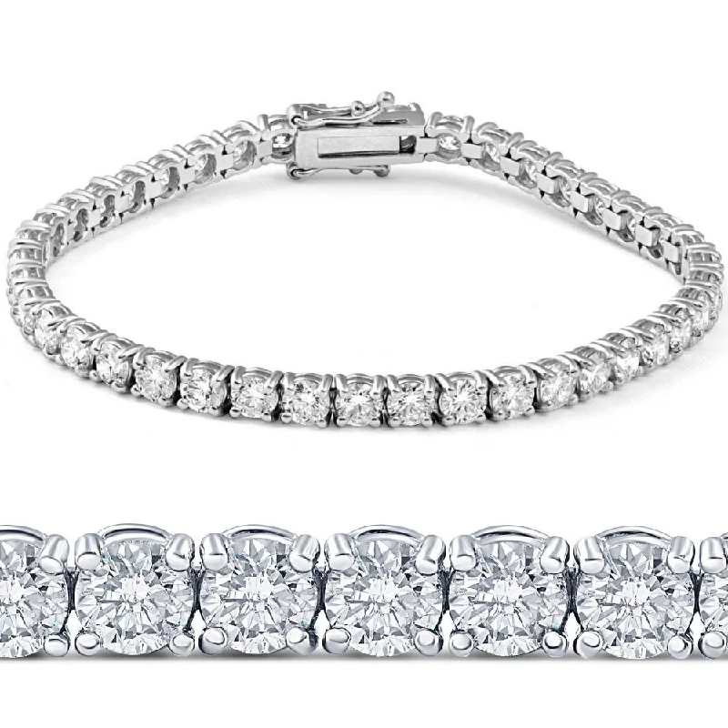 Personalized Jewelry Sale – Meaningful Gifts At Great Prices 11ct Lab-Created Diamond Tennis Bracelet 14K White Gold 7"
