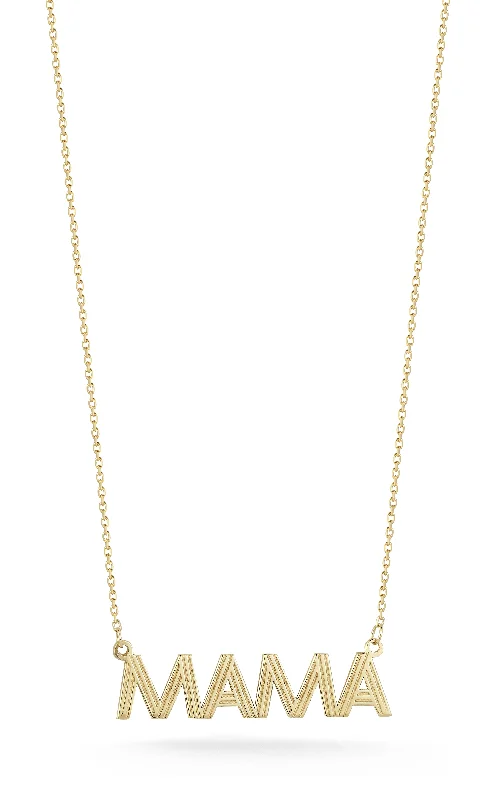 14K Gold Mama Necklace