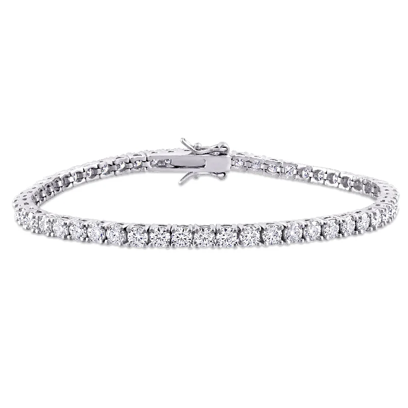 5 1/10 CT DEW Created Moissanite Tennis Bracelet in Sterling Silver