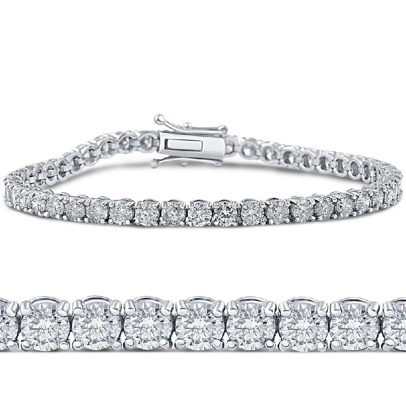 Glamorous Jewelry, Glamorous Deals – Shop Now 6 1/4ct Lab Grown Diamond Tennis Bracelet 14K White Gold