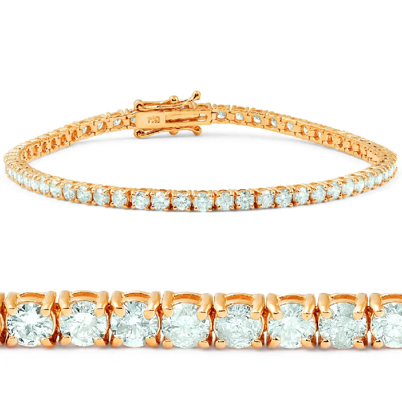 Premium Jewelry Now Available At Special Discounts 7 1/2 ct Diamond Tennis Bracelet 14K Rose Gold 7"