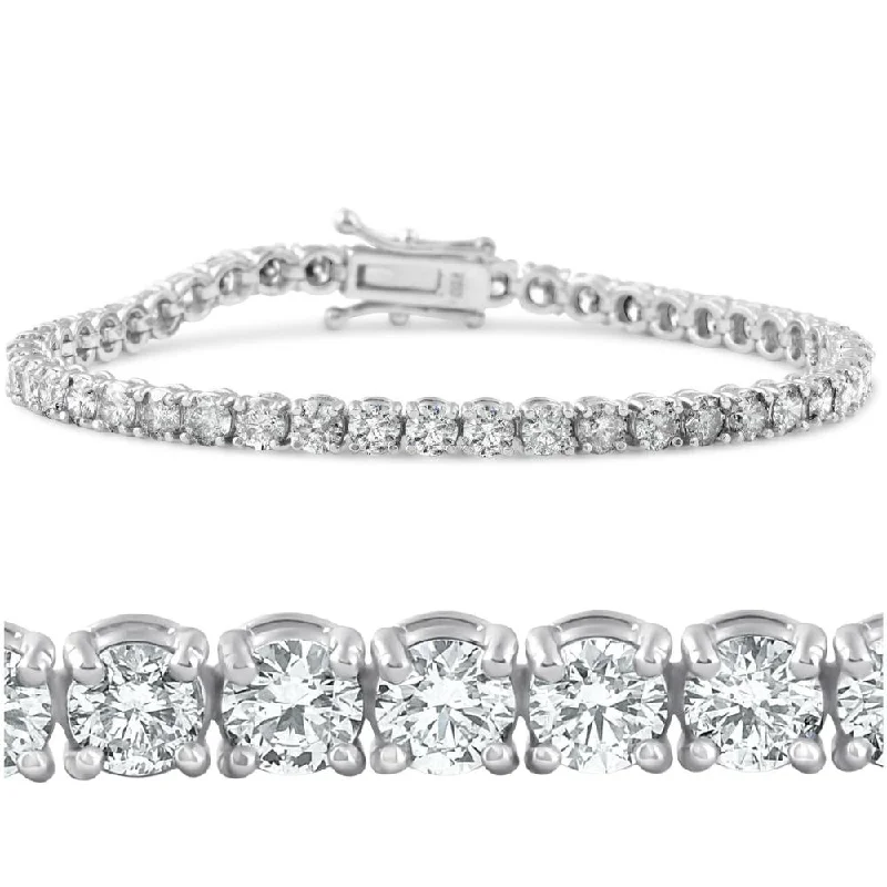 Stunning Jewelry At A Fraction Of The Price 7ct Diamond Tennis Bracelet 14K White Gold Women's 7" Round Cut
